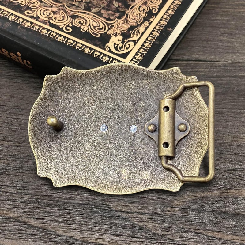 Btilasif Store Belt Buckles Men Western Cowboy Initial Letters ABCDJMR Mens Texas Rodeo Belt Buckle for Boys Girls - Image 3